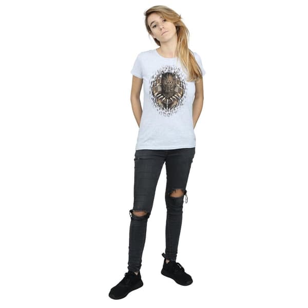 Marvel Womens/Ladies Black Panther Gold Killmonger Cotton T-Shirt