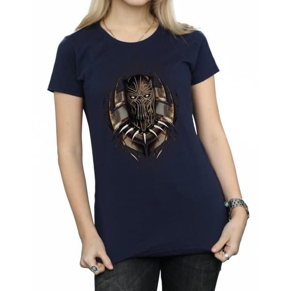 Marvel Black Panther Gold Killmonger - bomulls-T-shirt för damer/kvinnor