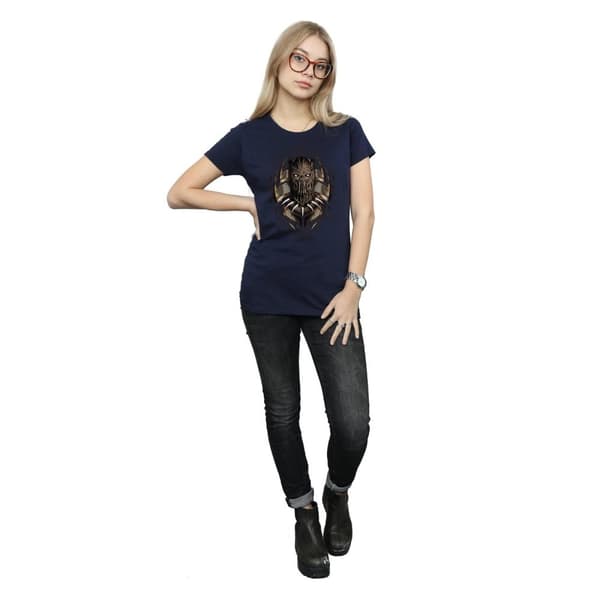 Marvel Black Panther Gold Killmonger - bomulls-T-shirt för damer/kvinnor