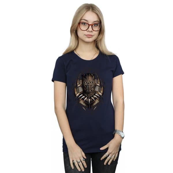 Marvel Black Panther Gold Killmonger - bomulls-T-shirt för damer/kvinnor