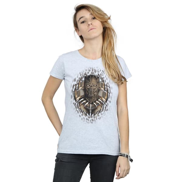 Marvel Womens/Ladies Black Panther Gold Killmonger Cotton T-Shirt