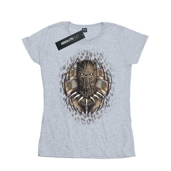 Marvel Womens/Ladies Black Panther Gold Killmonger Cotton T-Shirt