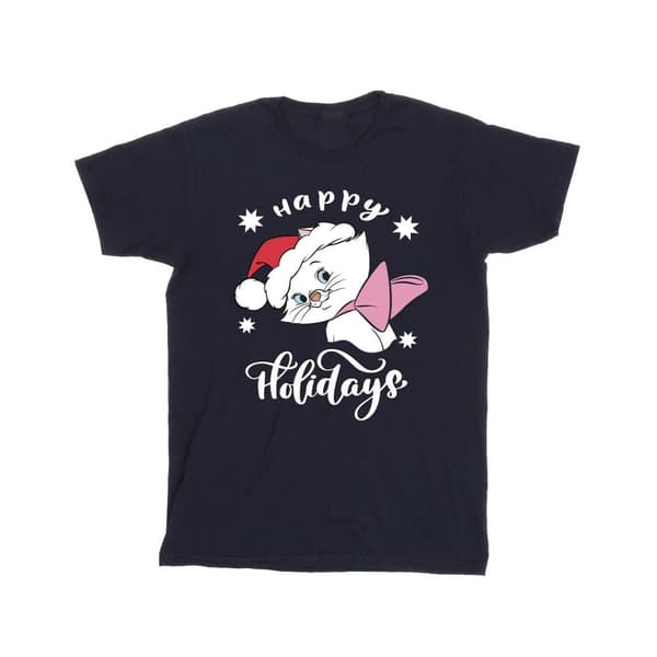 Disney Mens The Aristocats Happy Holidays T-Shirt