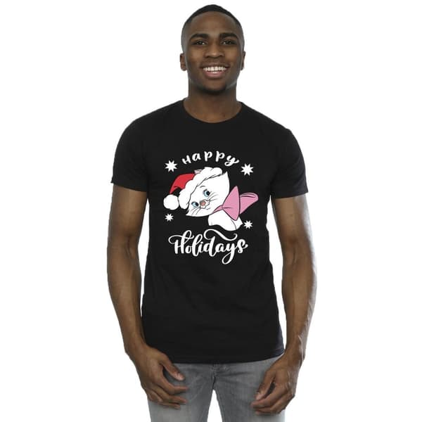 Disney Mens The Aristocats Happy Holidays T-Shirt