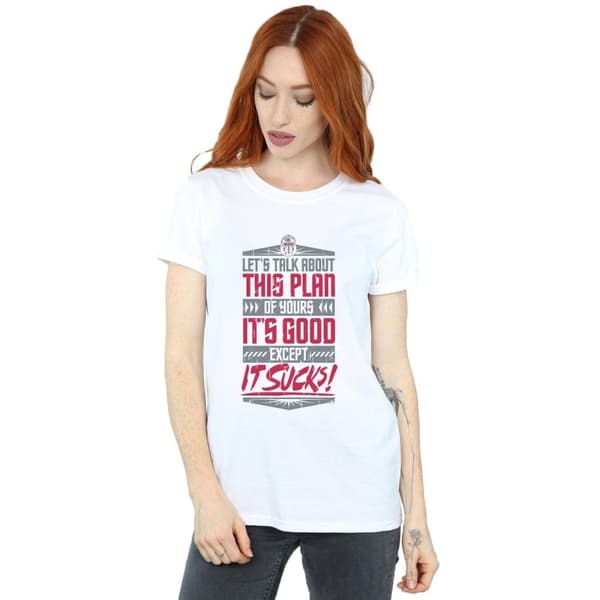 Marvel Womens/Ladies Avengers Infinity War It Sucks Cotton Boyfriend T-Shirt