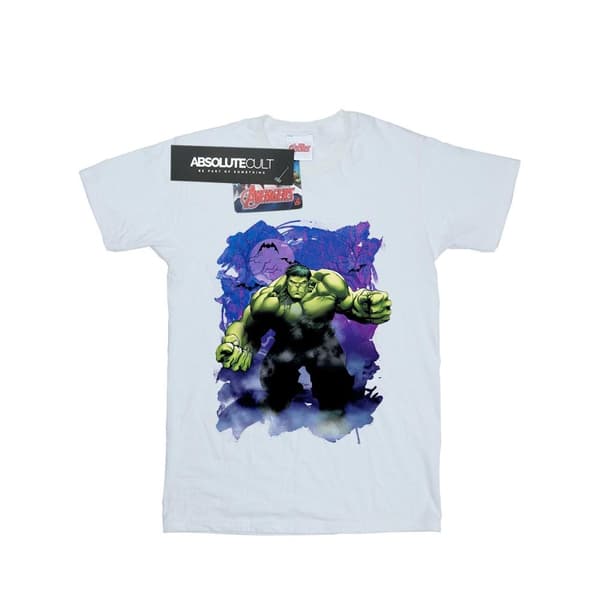 Marvel Womens/Ladies Hulk Halloween Spooky Forest Cotton Boyfriend T-Shirt