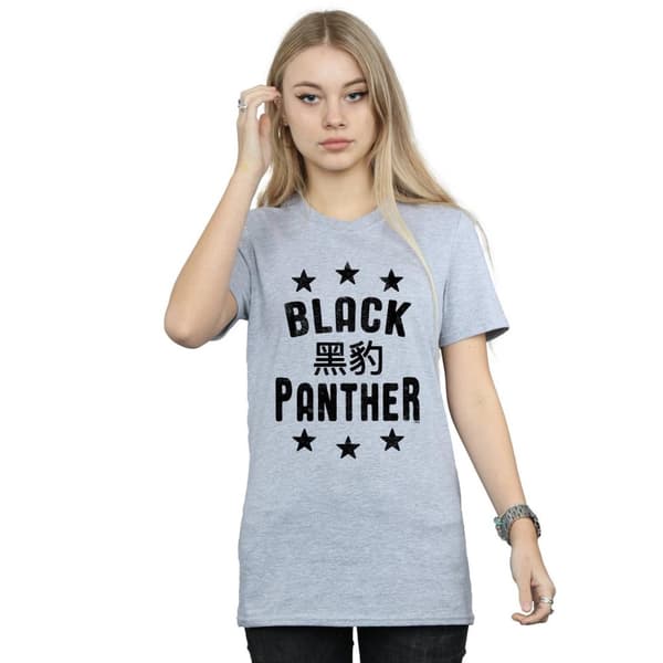 Marvel Womens/Ladies Black Panther Legends Cotton Boyfriend T-Shirt