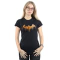 Miniatyrbilde 2 av 5: DC Comics Womens/Ladies Batman Arkham Knight Halloween Moon Logo Fill Cotton T-Shirt