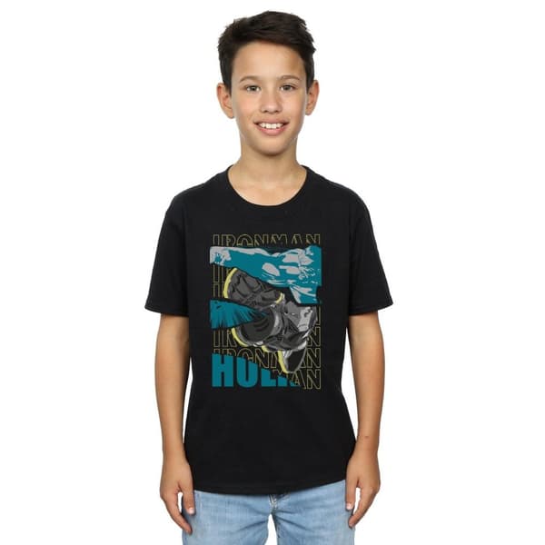 Marvel Pojkar Avengers Iron Man och Hulk Collage T-shirt