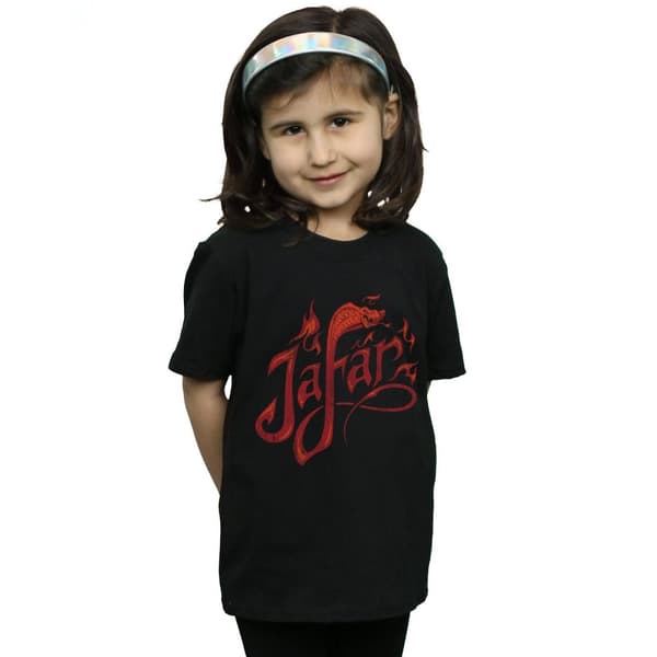 Disney T-shirt i bomull med logotyp och flammor från Jafar i Aladdin-filmen