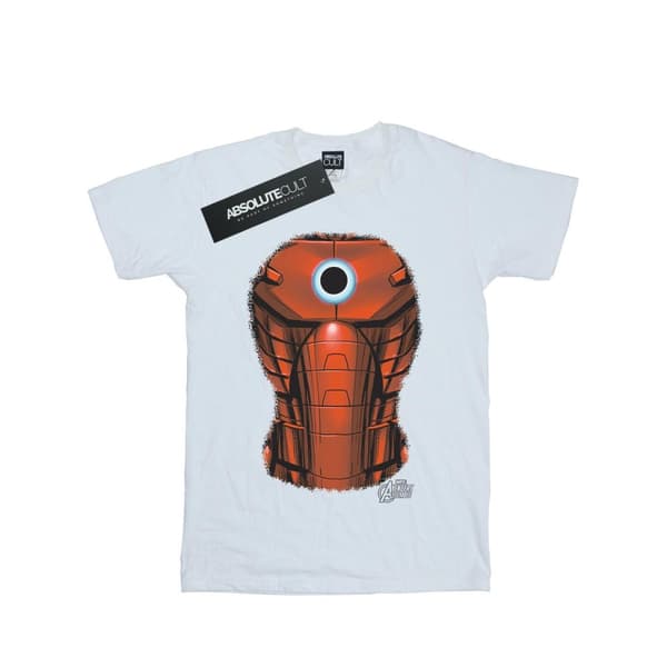 Marvel Girls Iron Man Chest Burst Cotton T-Shirt