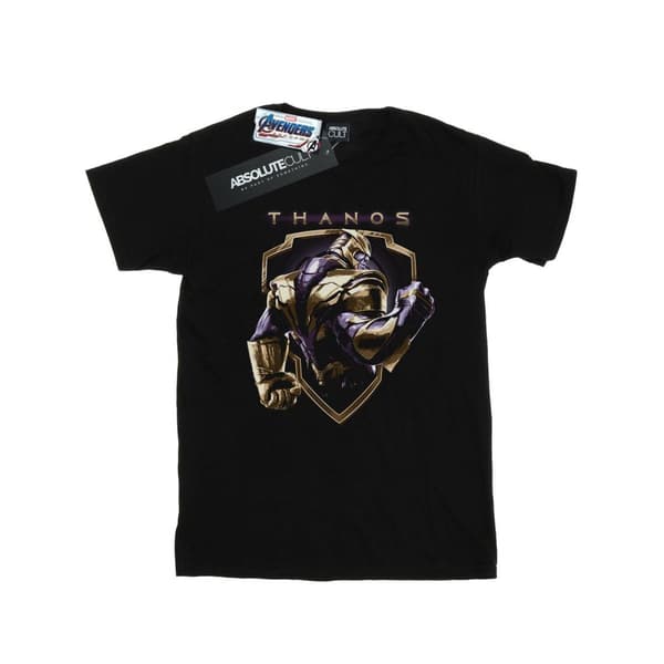 Marvel Girls Avengers Endgame Thanos Shield Cotton T-Shirt