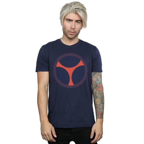 Marvel Black Widow Movie Taskmaster Distressed Shield T-shirt för herrar