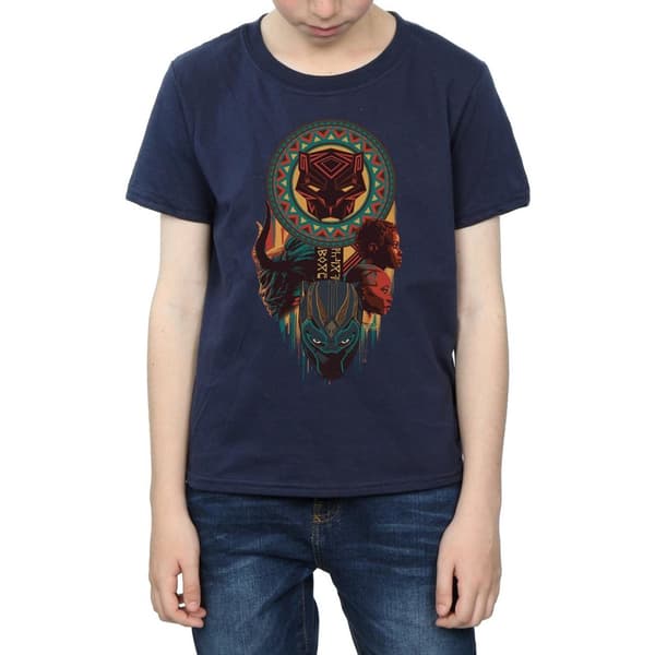 Marvel Boys Black Panther Totem T-Shirt