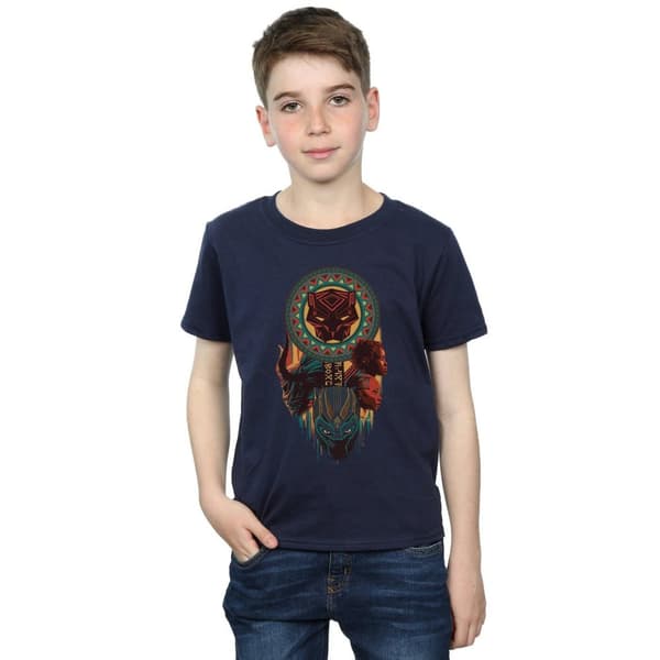 Marvel Boys Black Panther Totem T-Shirt