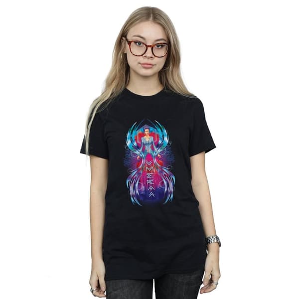 DC Comics Womens/Ladies Aquaman Mera Dress Cotton Boyfriend T-Shirt