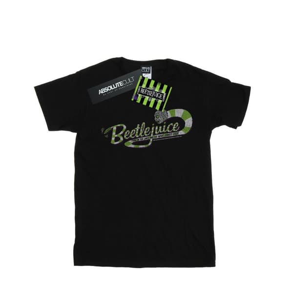Beetlejuice Womens/Ladies Sandworm Alt Logo Cotton Boyfriend T-Shirt