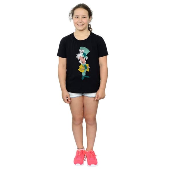 Disney T-shirt i klassisk bomull för flickor - Alice i underlandet - Mad Hatter