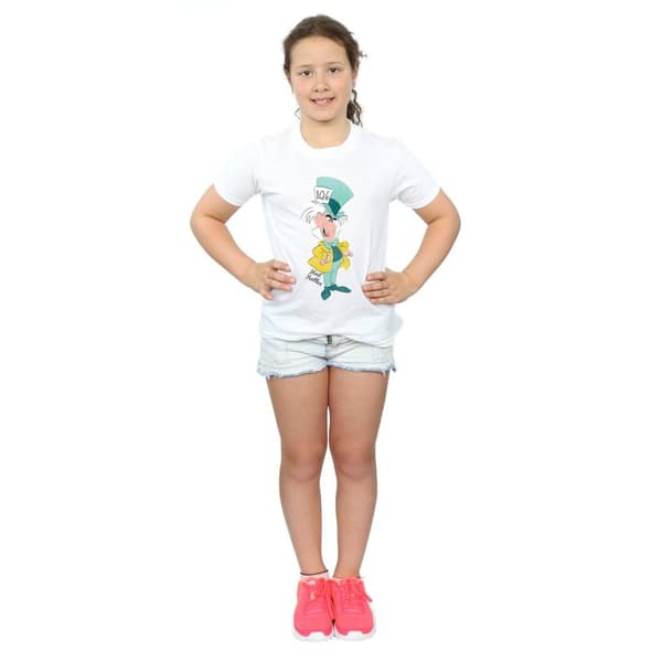 Disney T-shirt i klassisk bomull för flickor - Alice i underlandet - Mad Hatter
