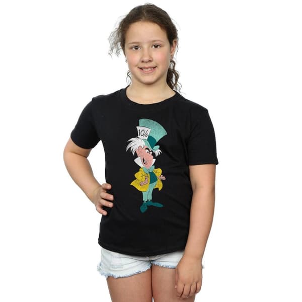 Disney T-shirt i klassisk bomull för flickor - Alice i underlandet - Mad Hatter