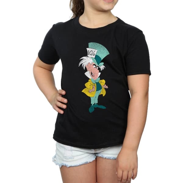Disney T-shirt i klassisk bomull för flickor - Alice i underlandet - Mad Hatter