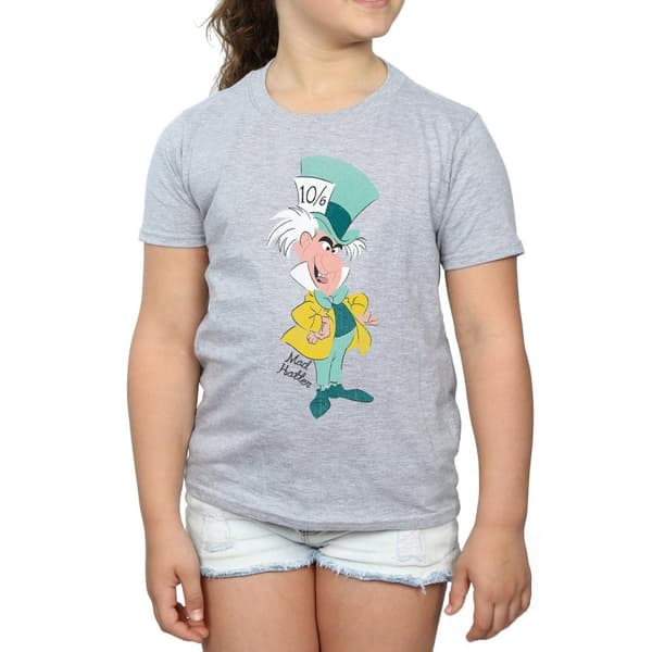 Disney T-shirt i klassisk bomull för flickor - Alice i underlandet - Mad Hatter