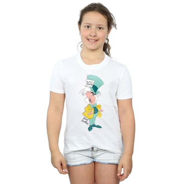 Disney T-shirt i klassisk bomull för flickor - Alice i underlandet - Mad Hatter