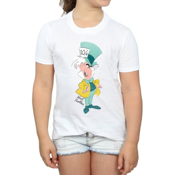 Disney T-shirt i klassisk bomull för flickor - Alice i underlandet - Mad Hatter