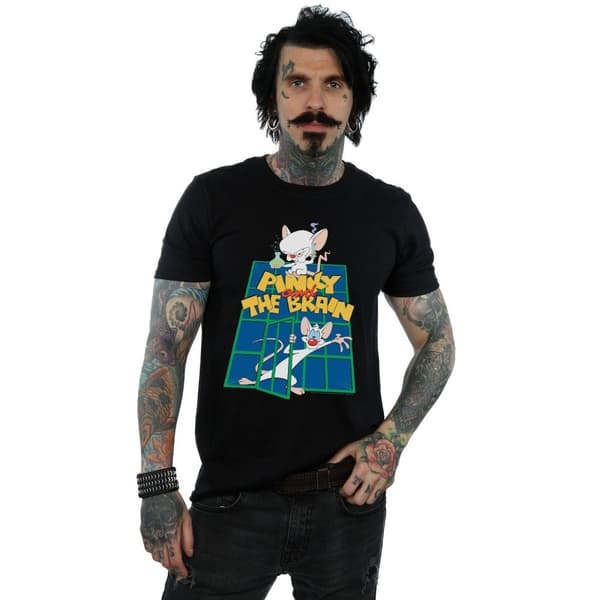 Animaniacs Mens Pinky And The Brain Laboratory T-Shirt