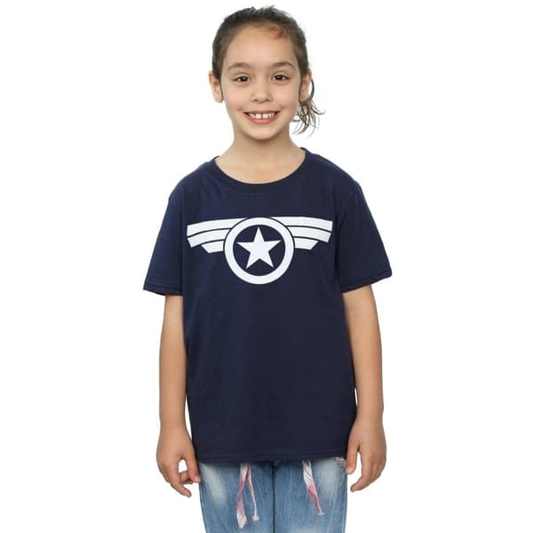Marvel Girls Captain America Super Soldier Cotton T-Shirt