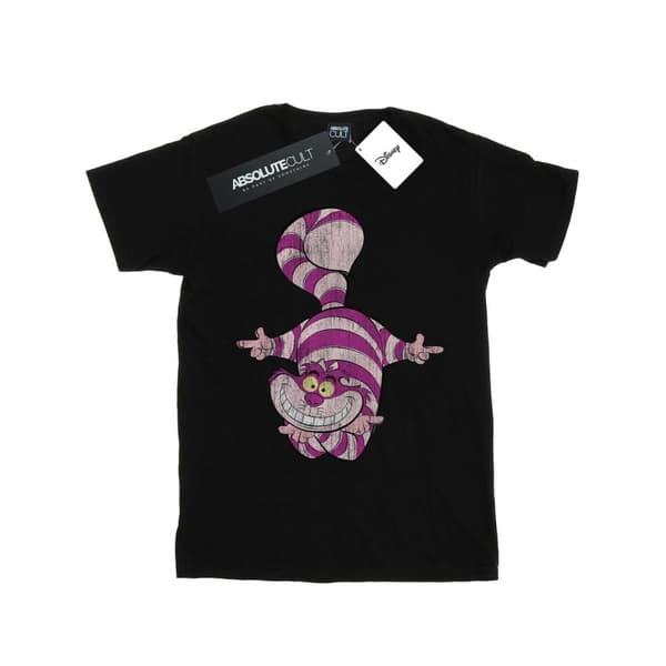 Disney T-shirt i bomull med uppochnedvänd Cheshire-katt från Alice i underlandet