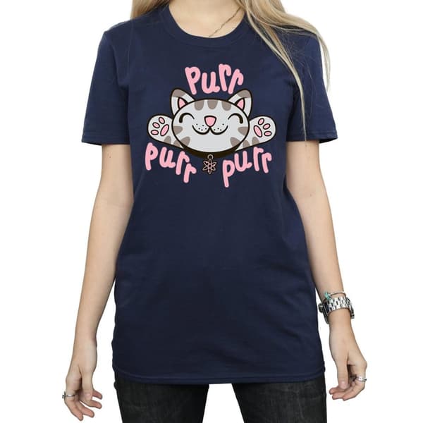 Big Bang Theory Womens/Ladies Soft Kitty Purr Cotton Boyfriend T-Shirt