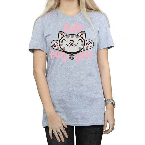 Big Bang Theory Womens/Ladies Soft Kitty Purr Cotton Boyfriend T-Shirt