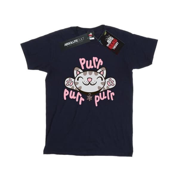 Big Bang Theory Womens/Ladies Soft Kitty Purr Cotton Boyfriend T-Shirt