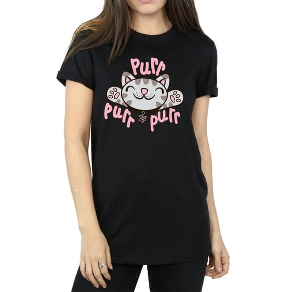 Big Bang Theory Womens/Ladies Soft Kitty Purr Cotton Boyfriend T-Shirt
