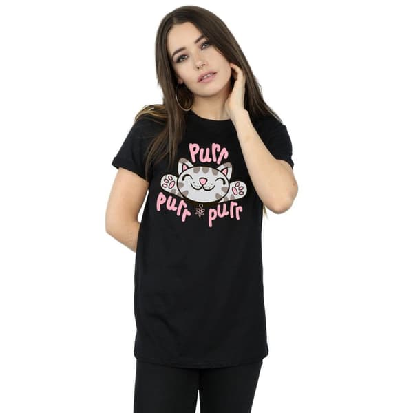 Big Bang Theory Womens/Ladies Soft Kitty Purr Cotton Boyfriend T-Shirt