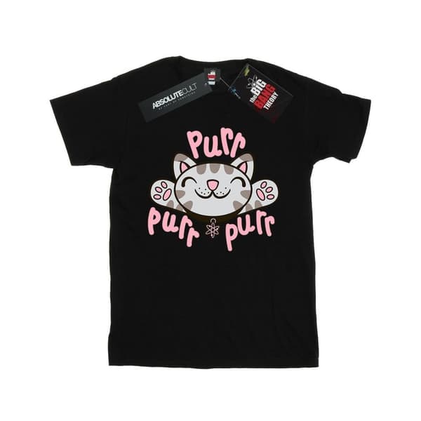 Big Bang Theory Womens/Ladies Soft Kitty Purr Cotton Boyfriend T-Shirt