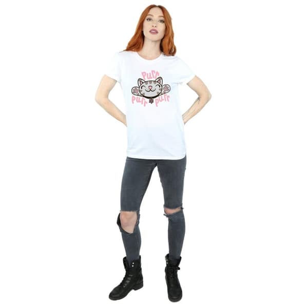 Big Bang Theory Womens/Ladies Soft Kitty Purr Cotton Boyfriend T-Shirt