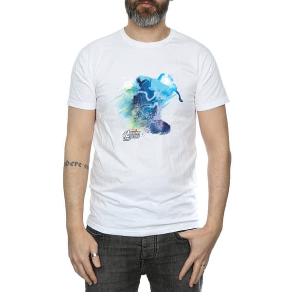 Marvel Mens Thor Art Burst T-Shirt