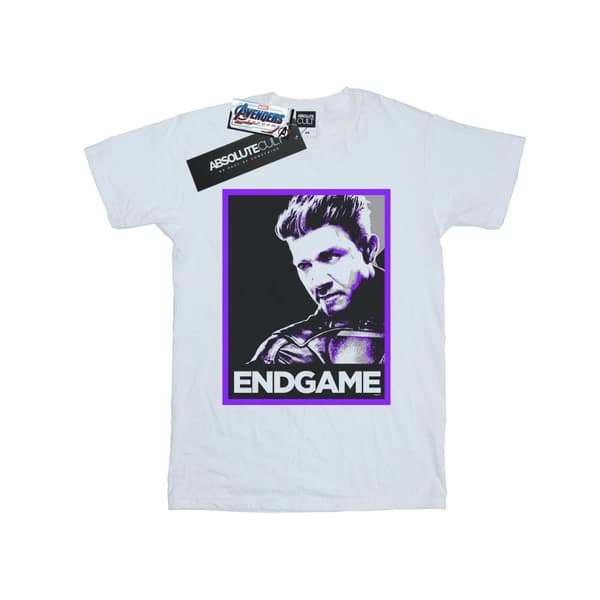 Marvel Womens/Ladies Avengers Endgame Hawkeye Poster Cotton Boyfriend T-Shirt