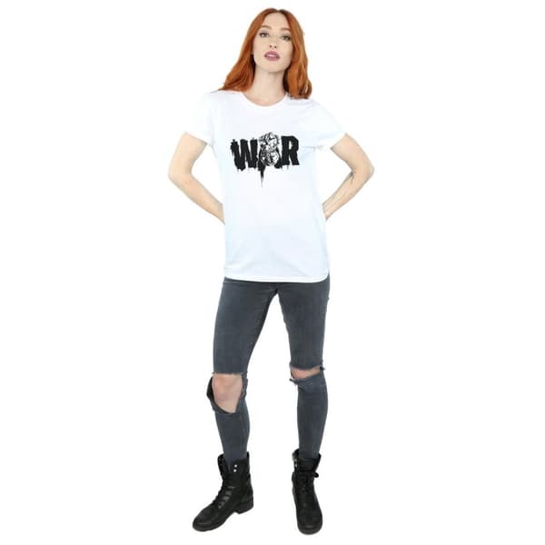 Marvel Womens/Ladies Avengers Infinity War Fist Cotton Boyfriend T-Shirt