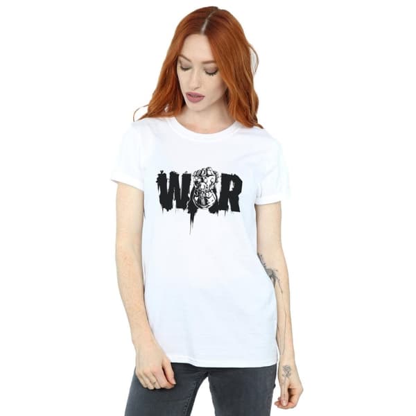 Marvel Womens/Ladies Avengers Infinity War Fist Cotton Boyfriend T-Shirt