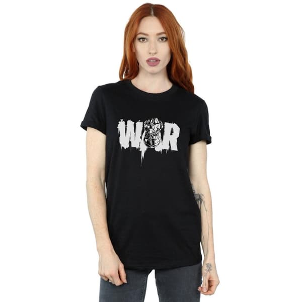 Marvel Womens/Ladies Avengers Infinity War Fist Cotton Boyfriend T-Shirt