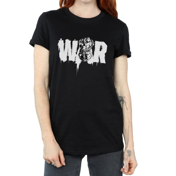 Marvel Womens/Ladies Avengers Infinity War Fist Cotton Boyfriend T-Shirt
