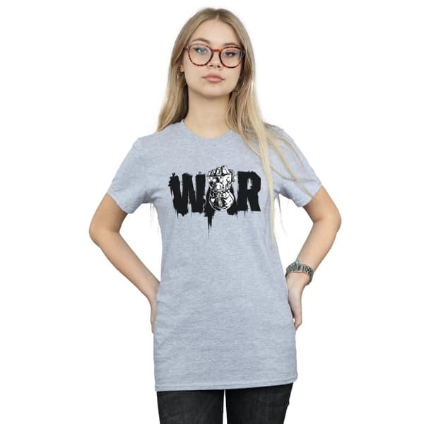 Marvel Womens/Ladies Avengers Infinity War Fist Cotton Boyfriend T-Shirt