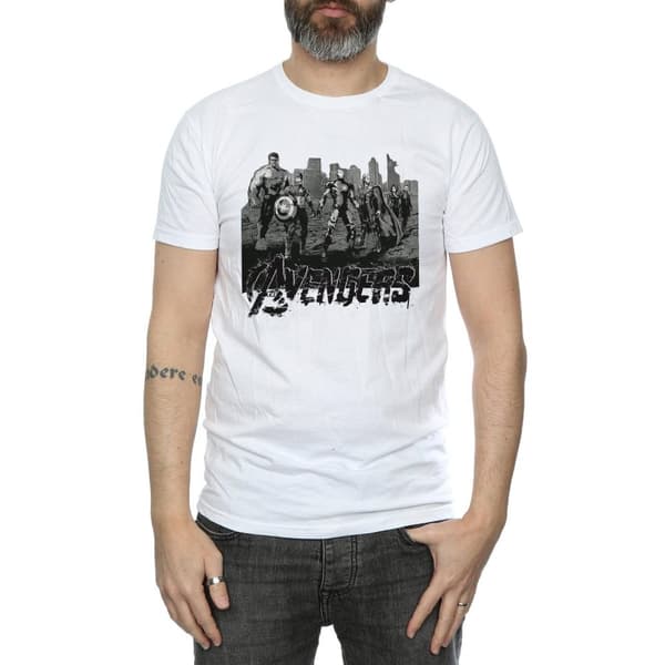 Marvel Herr Avengers Mono Team Art T-shirt