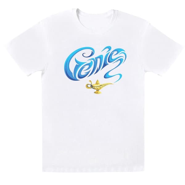Disney T-shirt i bomull för flickor - Aladdin-filmen - Genielampan