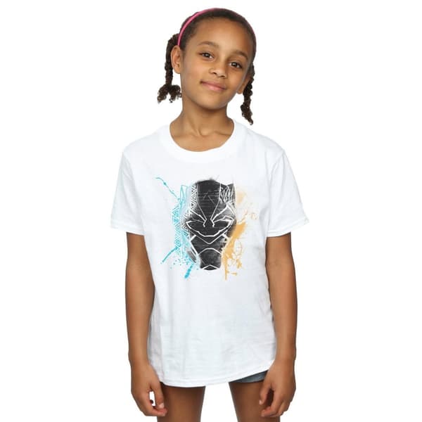 Marvel Black Panther Splash bomulls-T-shirt för flickor