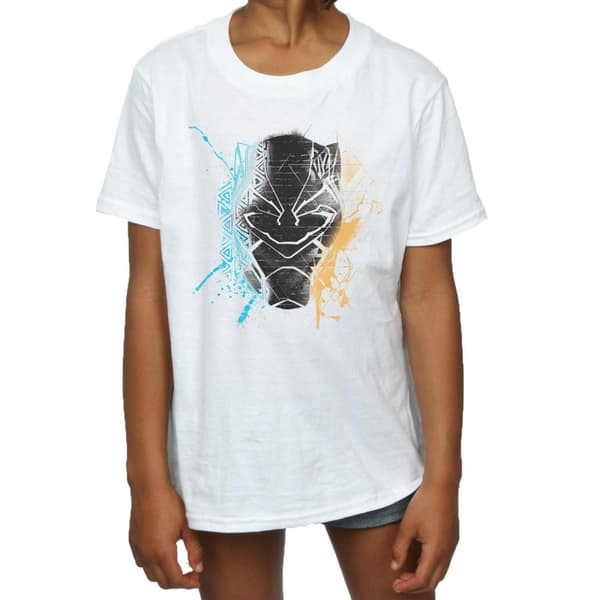 Marvel Black Panther Splash bomulls-T-shirt för flickor