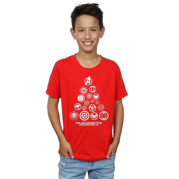 Marvel Boys Avengers Endgame Pyramid Icons T-Shirt